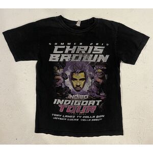 Chris Brown 2019 Indigoat Tour Shirt Adult Small Rap Hip Hop‎ Tee Concert RnB
